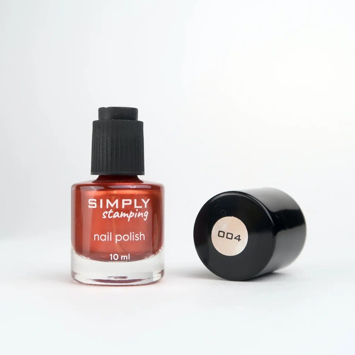 Stamping polish 004 brick metallic, 10 ml