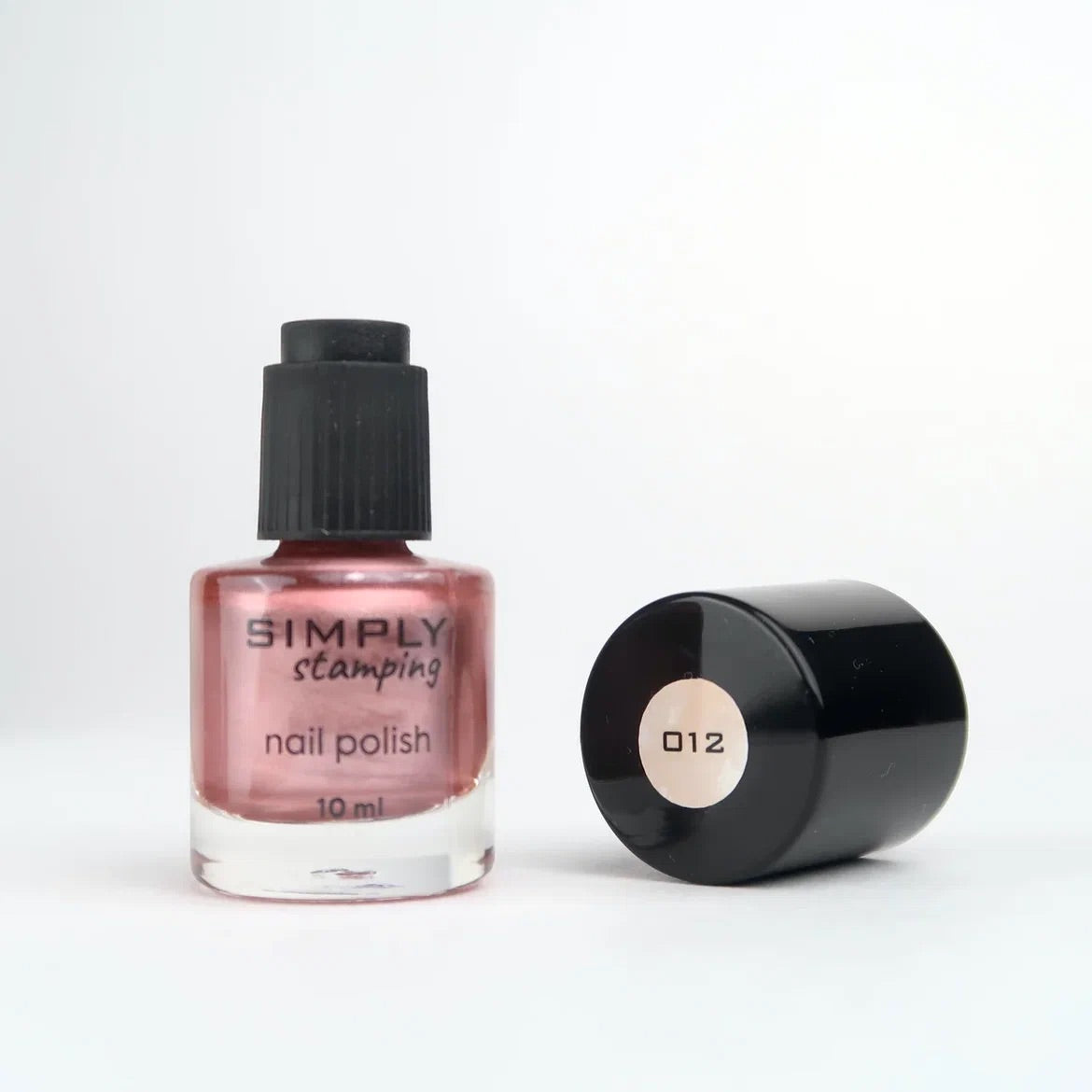Stamping polish 012 dusty pink metallic, 10 ml