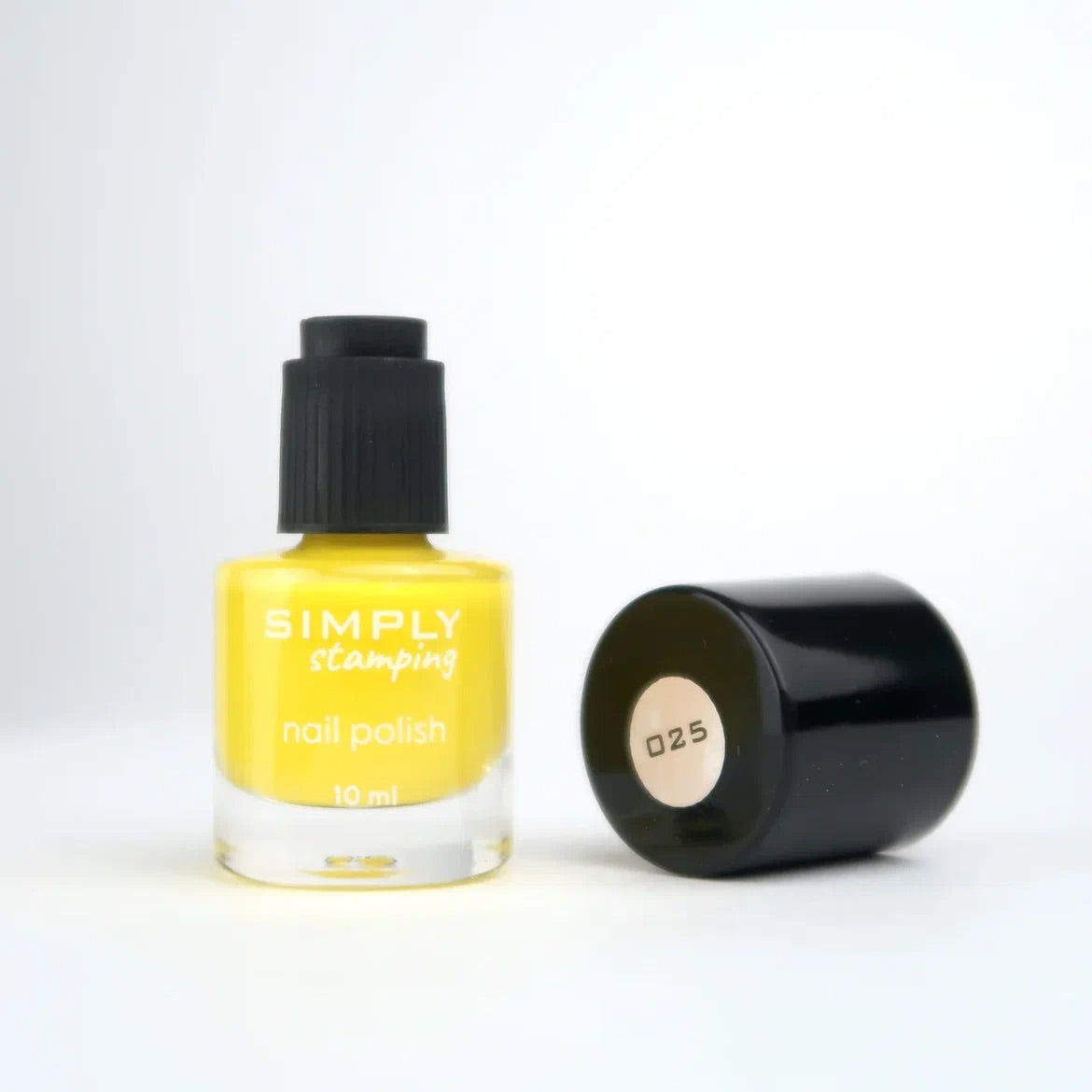 Stamping polish 025 bright yellow, 10 ml