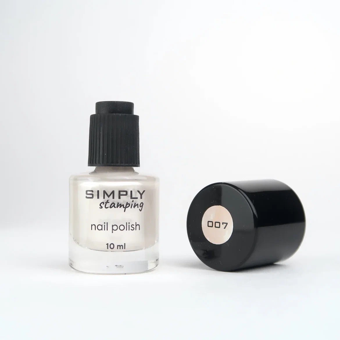 Stamping polish 007 pearly, 10 ml