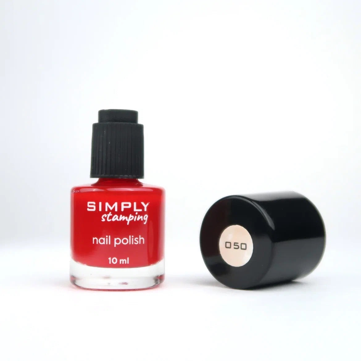 Stamping polish 050 classic red, 10 ml