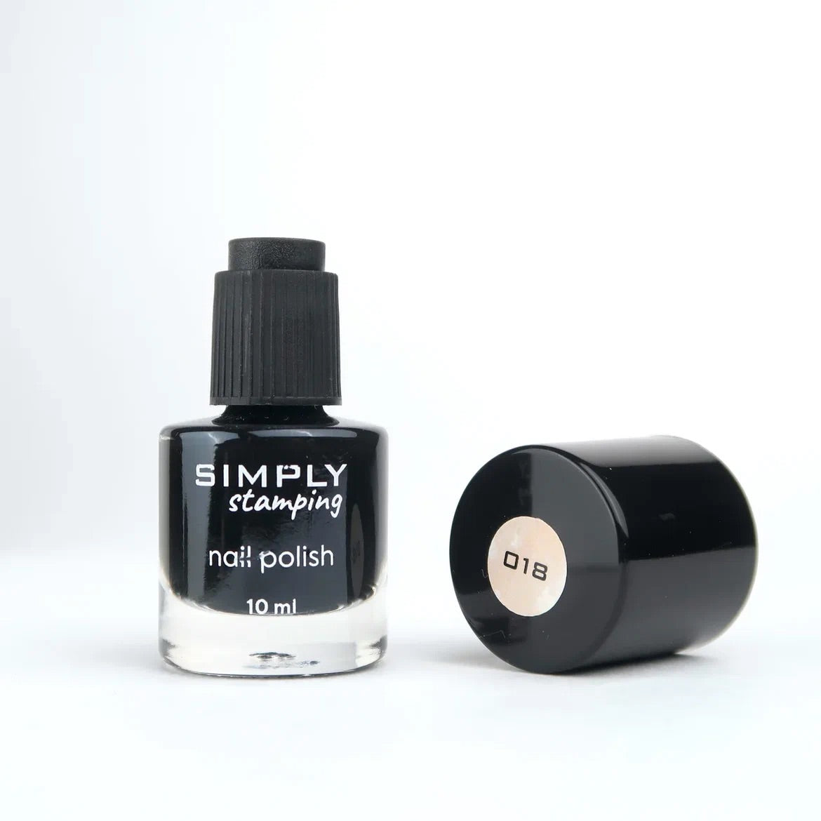 Stamping polish 018 black, 10 ml
