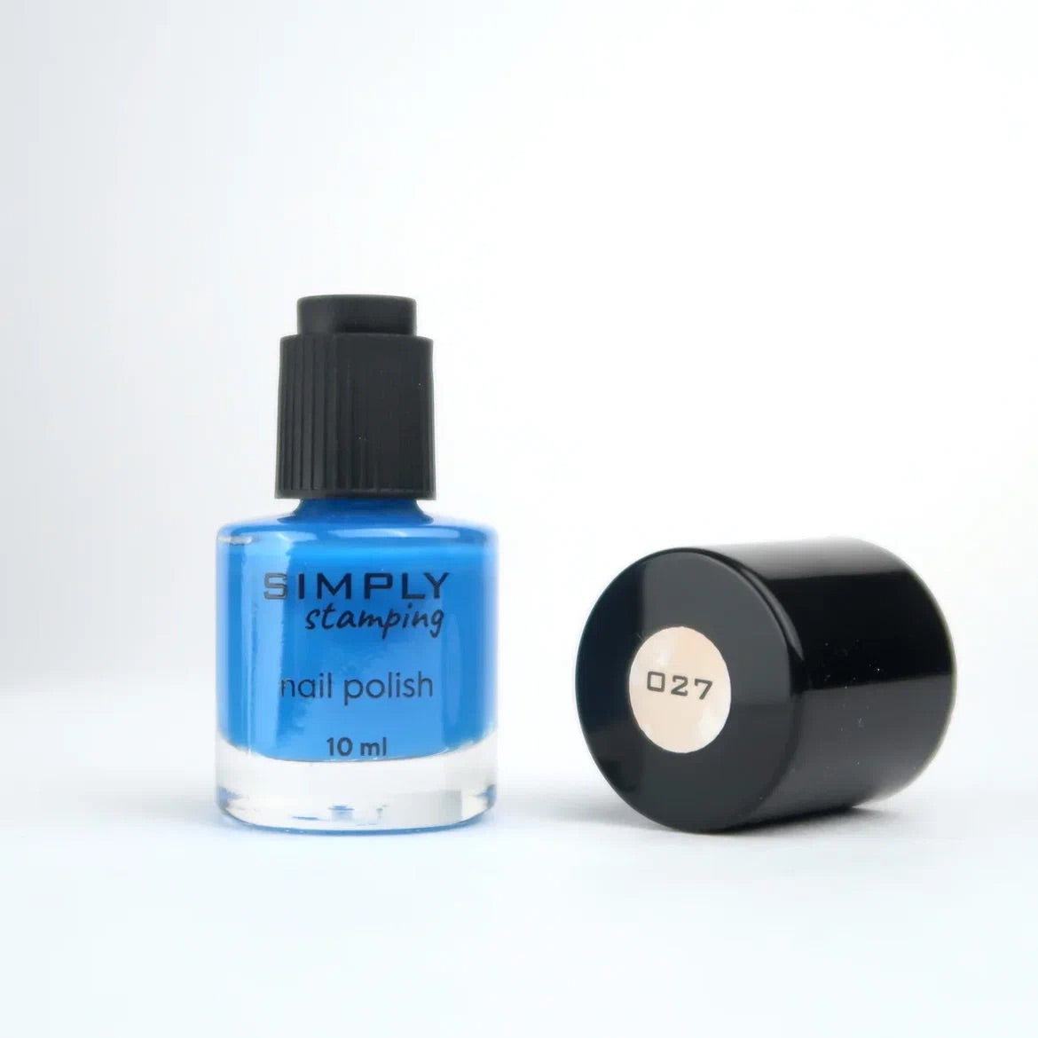Stamping polish 027 bright blue, 10 ml