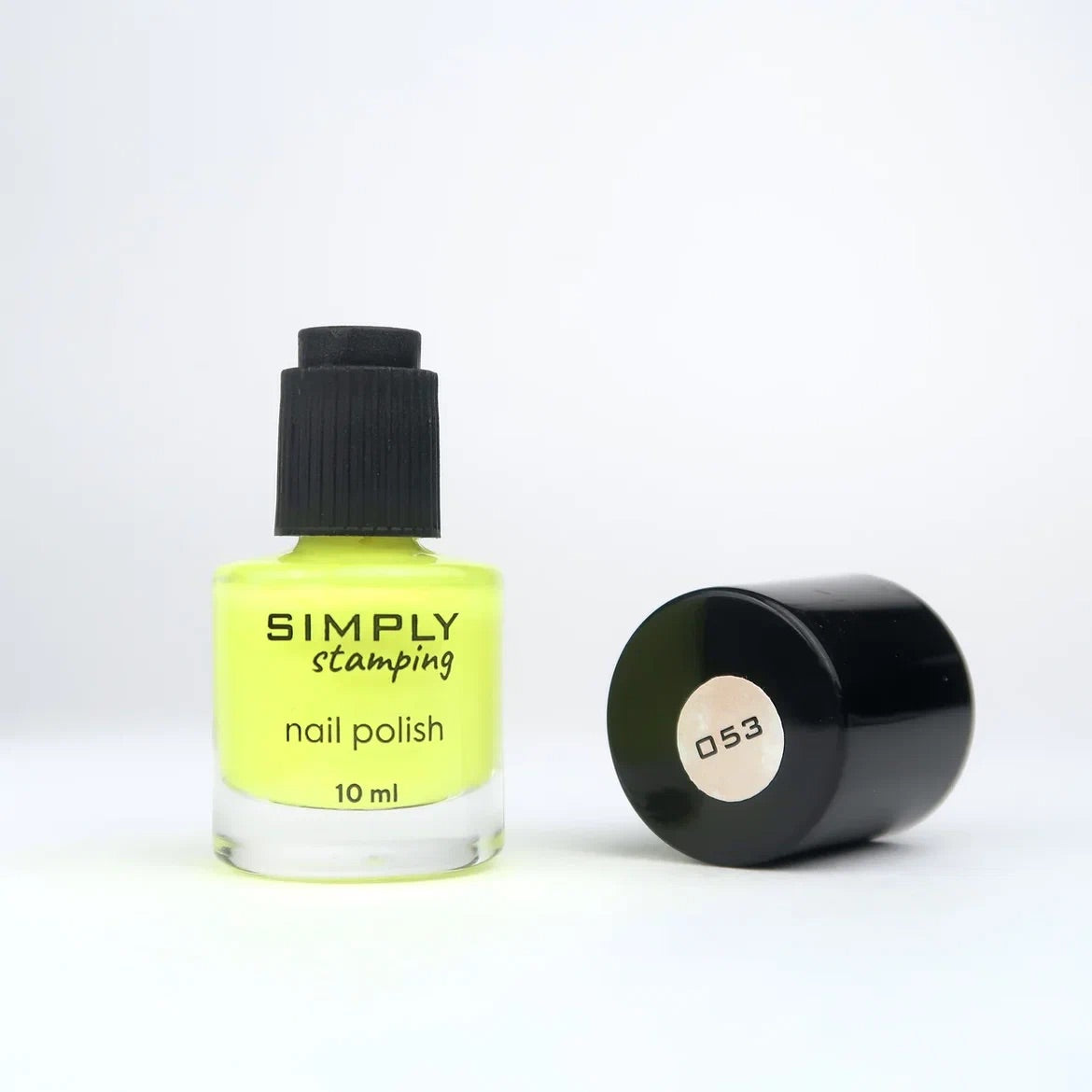 Stamping polish 053 neon yellow, 10 ml