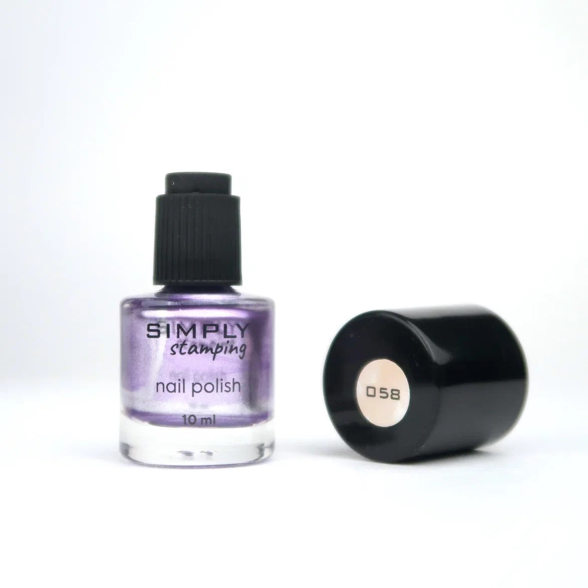 Stamping polish 058 violet metallic, 10 ml