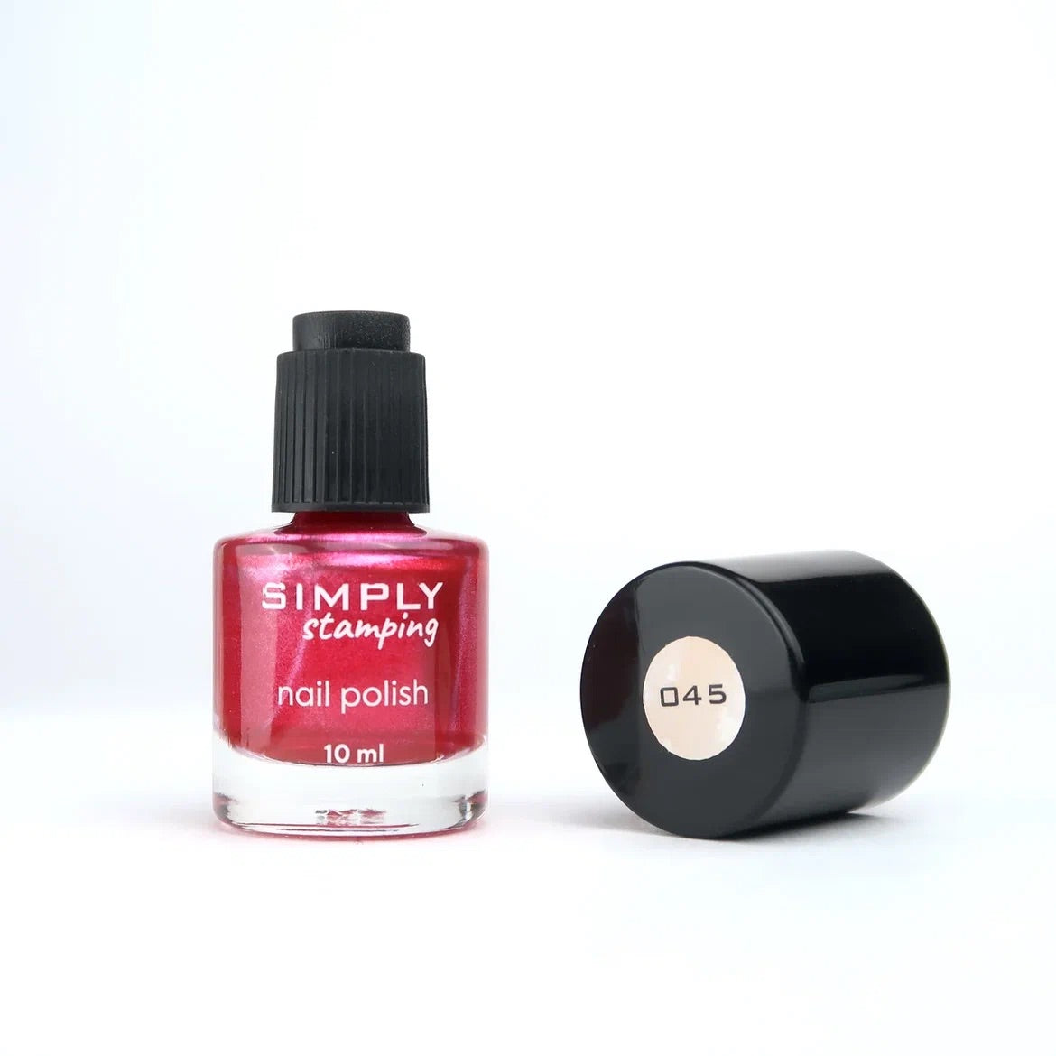 Stamping polish 045 raspberry metallic, 10 ml