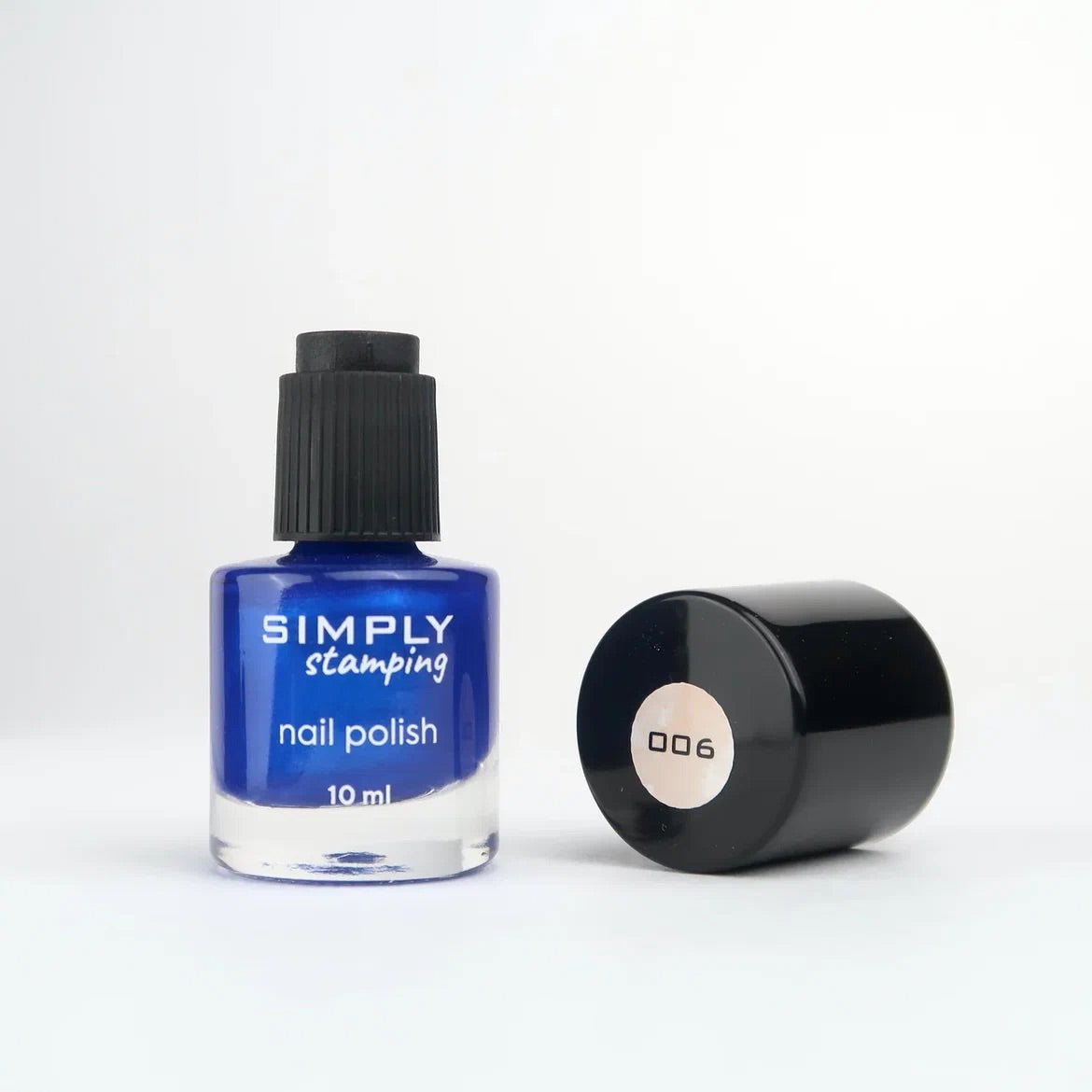 Stamping polish 006 blue metallic, 10 ml