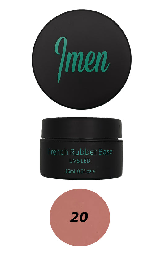 Imen Rubber base coat #20, 21, 22, 24, 15ml CAMOUFLAGE