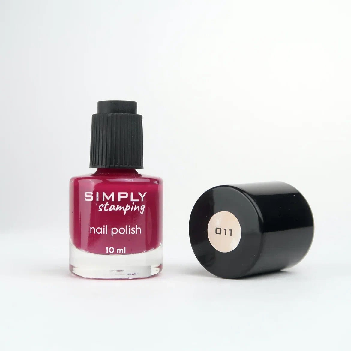 Stamping polish 011 burgundy, 10 ml