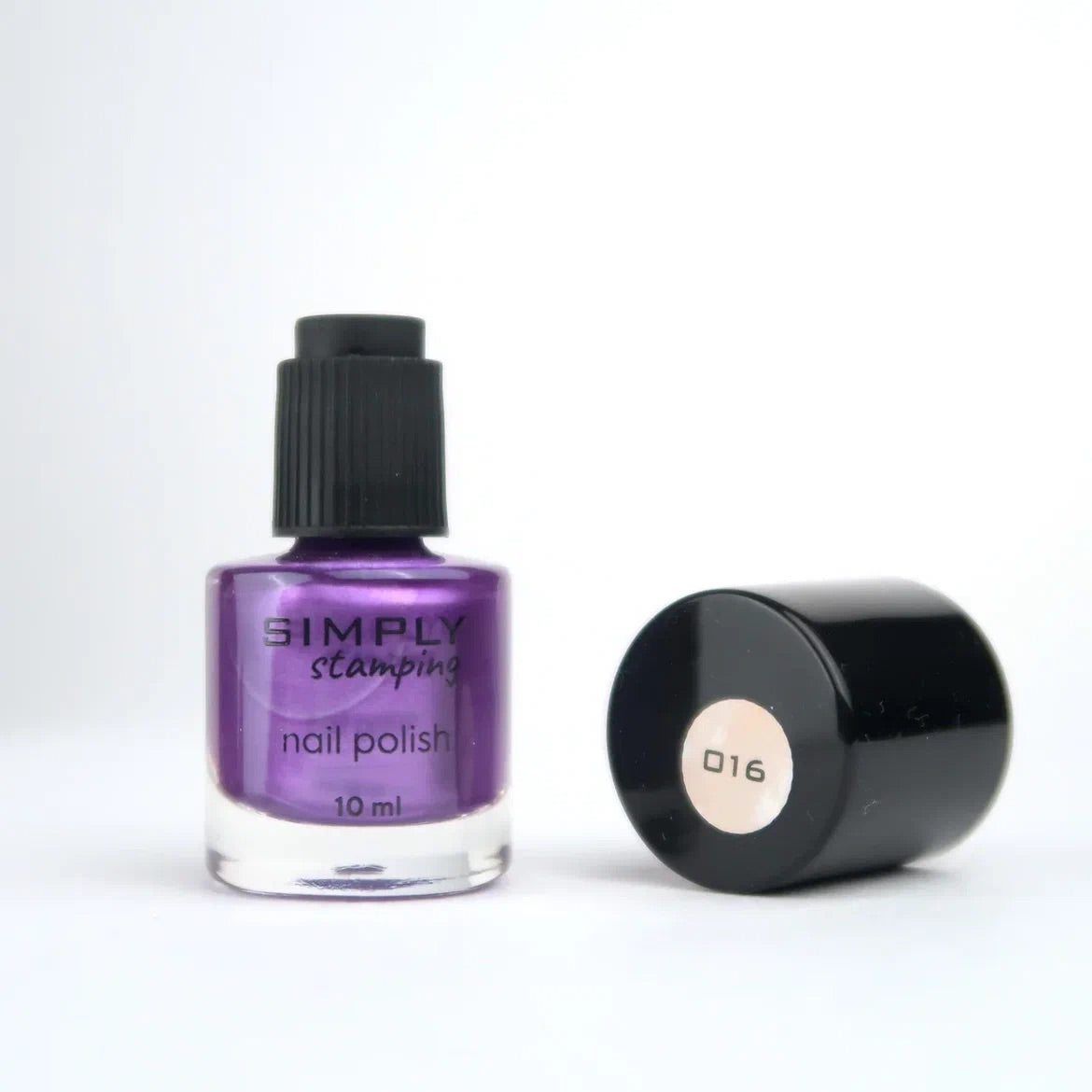 Stamping polish 016 purple metallic, 10 ml